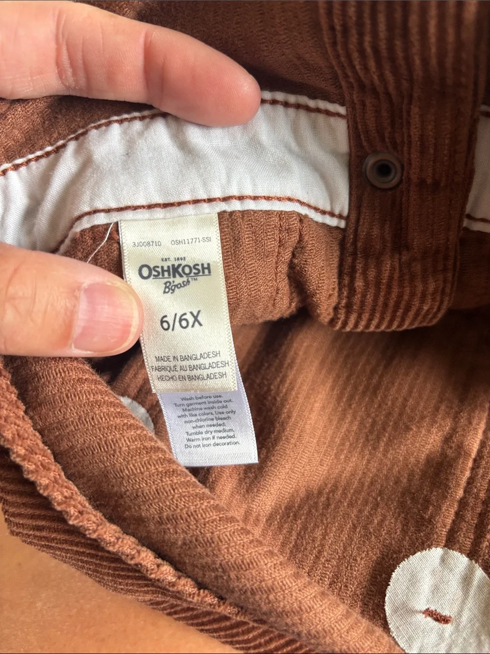 Oshkosh Three Girls' overall dresses- Green, Denim Blue & Brown